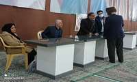 برپایی میزخدمت در سازمان جهاد کشاورزی استان کرمان با حضور رئیس سازمان جهاد کشاورزی و معاونین و مدیران این سازمان در آئین عبادی و سیاسی نمازجمعه شهر کرمان