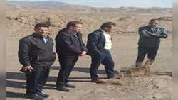 از طرح زهکشی اراضی مشاع روستای دَگفن تهرود، در شهرستان بم بازدید بعمل آمد