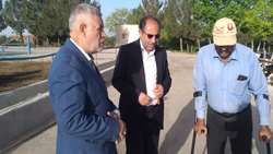 مشاور وزیر جهاد کشاورزی در امنیت غذایی از طرحهای کشاورزی شهرستان بردسیر بازدید بعمل آورد